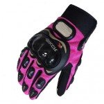 Women PRO Biker Gloves Pink