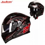 JIEKAI JK-902 k29 Flip Up DOT Certified Helmet Gloss Black