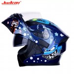 JIEKAI JK-902 SHARK Flip Up DOT Certified Helmet Gloss Blue