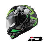 ID HELMET SPYDER D1 BLACK CHROME VISOR