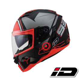 ID HELMET SPYDER D2 MATT BLACK CHROME VISOR