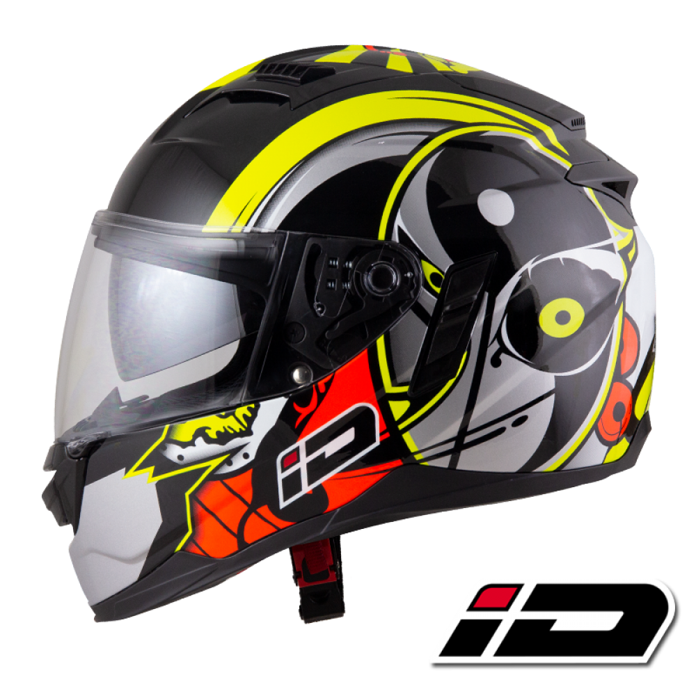 ID HELMET SPYDER D3 MATT BLACK CHROME VISOR