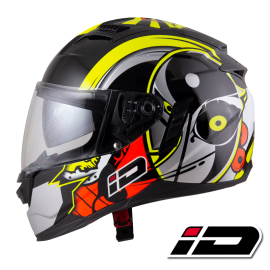ID HELMET SPYDER D3 MATT BLACK CHROME VISOR