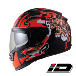 ID HELMET SPYDER D4 MATT BLACK CHROME VISOR