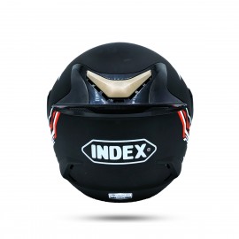 Index Pure Open face Free Size Helmet - Black