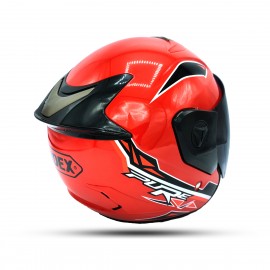 Index Pure Open face Free Size Helmet - Red