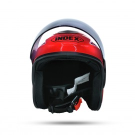 Index Pure Open face Free Size Helmet - Red