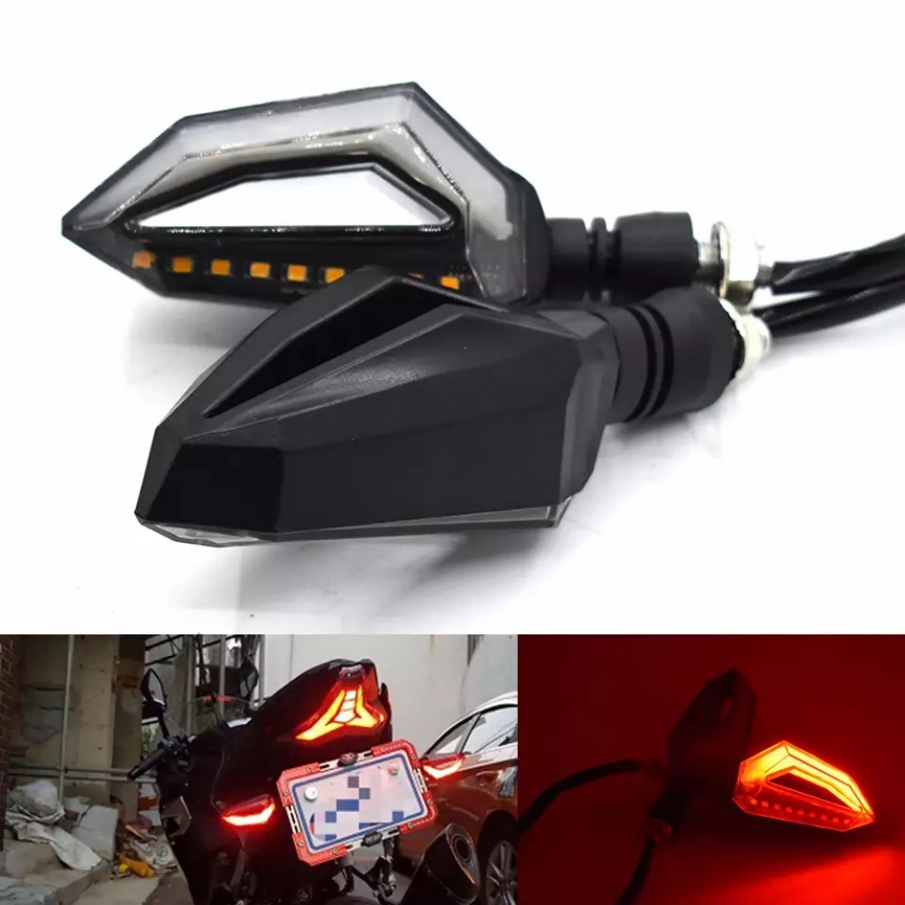 D-SHAPE DRL RUNNING INDICATORS RED