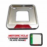 Motorcycle Number Plate Frame - CHROME