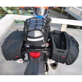 Pair of Komine Saddle Bags with Rain Covers