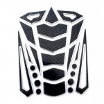 SPIRAL FISHBONE 3D TANKPAD BLACK WITH SILVER 