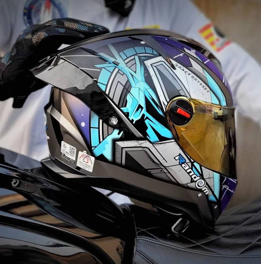 RD CZ-R BT SPACE OD - Random Thailand Motorcycle Racing Helmet DOT ECR Certified Size M L XL