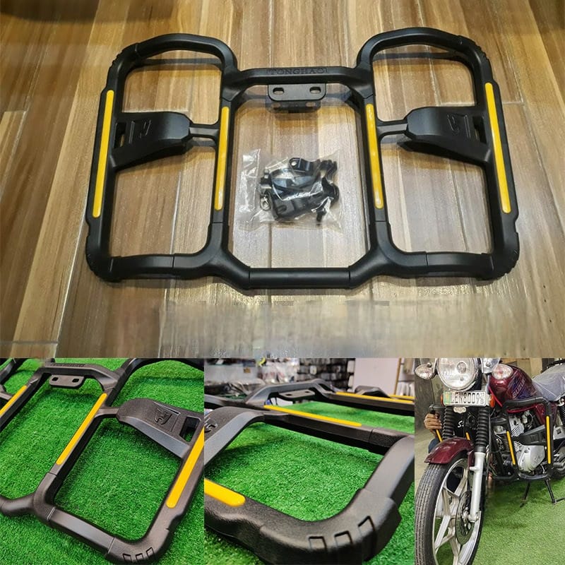 Universal Motorcycle Safe Guard E103 Leg Guard Crash Guard ABS Molding 16 Gauge inner Metal For Suzuki GS150