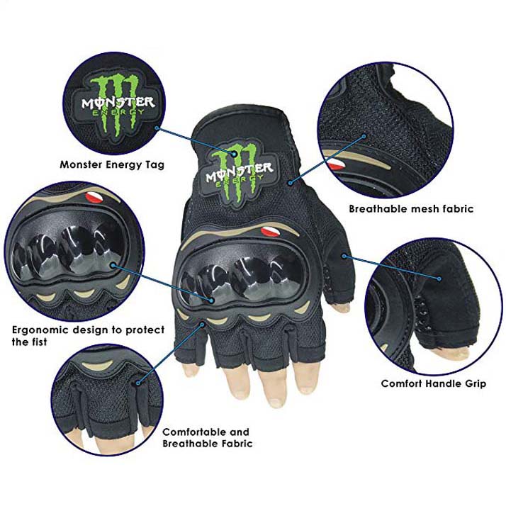 Monster Energy Gloves Black