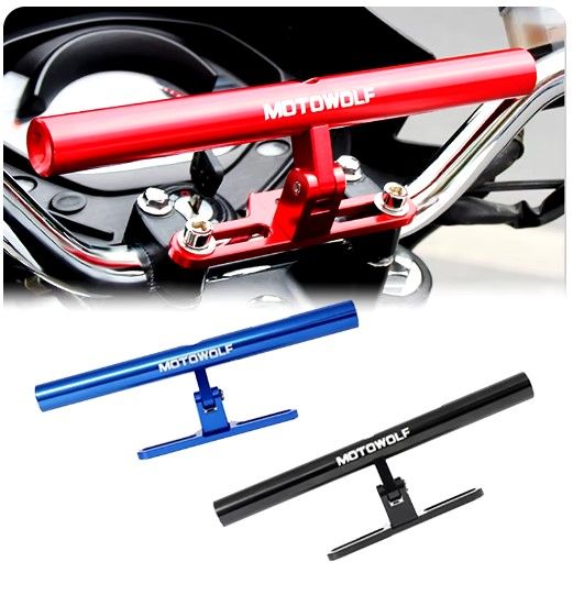 Universal Handle Center Rod Extension Multi Bar Holder Clamp Bar Aluminum Alloy Handle Mount